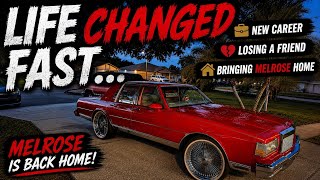 Melrose Is FINALLY Back Home! A Major Life Update #BuiltNotBoughtWithTRE #boxchevy #daytons #chrome