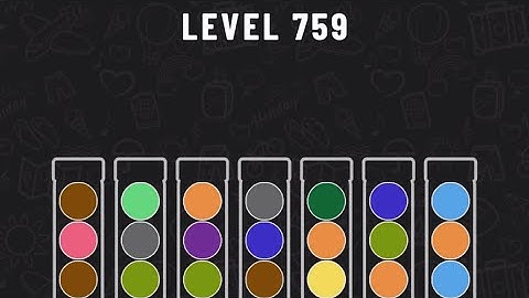 Ball Sort Puzzle Level 759 #ballsortpuzzle #ballsortpuzzlegameplay #puzzlegame #mobilegames