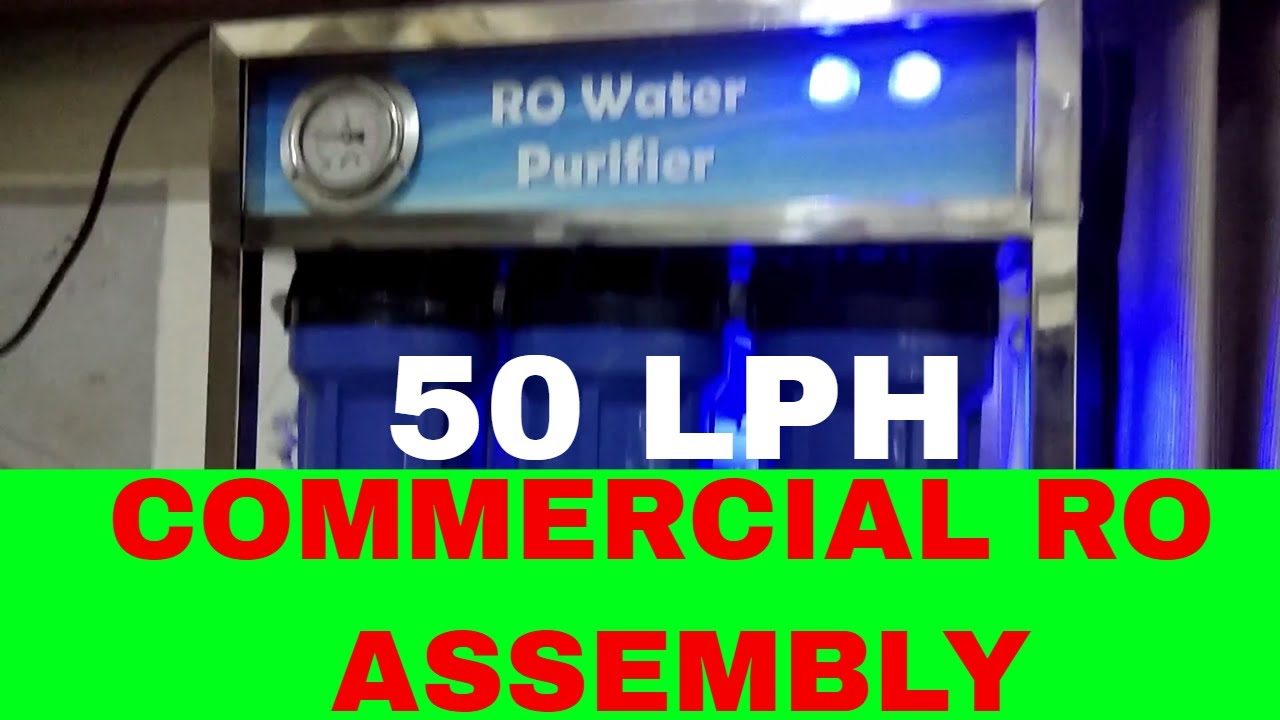 50 LPH COMMERCIAL REVERSE OSMOSIS FILTER ASSEMBLY DIY water purifier