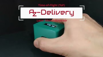 Time-of-Flight (ToF) Laser Distance Sensor used with ESP32 and OLED Display for Distance Measuring