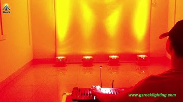 DMX Mode Rechargeable battery powered & wireless DMX LED uplights 6*15W RGBAW