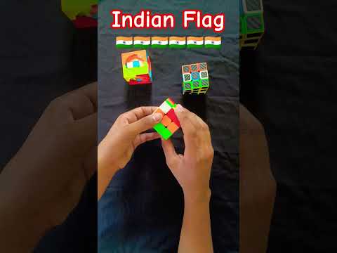 Making "Indian Flag" On Cube. On the special Occasion of Independence day 🇮🇳🇮🇳.