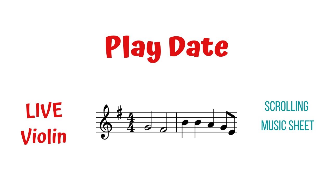 PLAY DATE 💞 by Melanie Martinez | LIVE Violin COVER with Scrolling SHEET MUSIC | Violin Tutorial