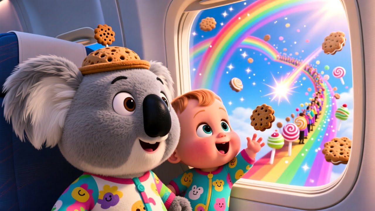Koala Flies a Cookie Plane | Fun Nursery Rhyme for Kids