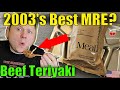 Japanese food mre  army beef teriyaki taste test 2003 us military meal ready to eat review