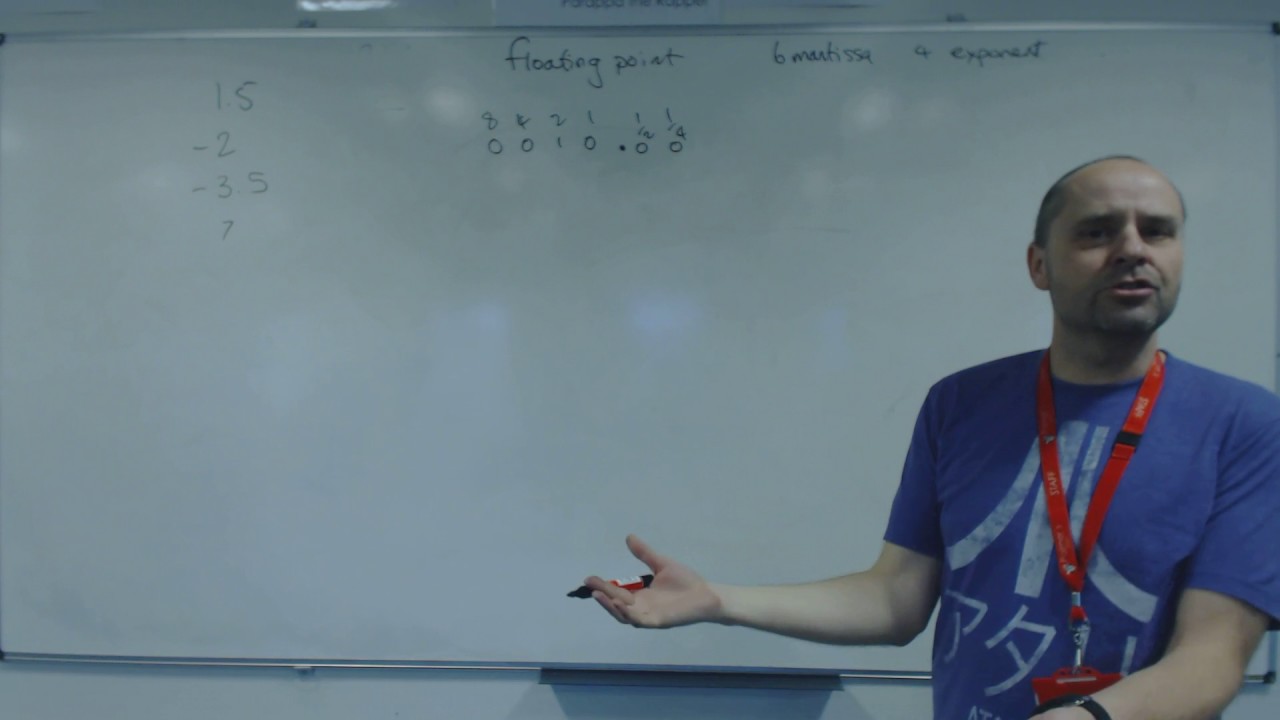 Decimal to floating point binary and back - YouTube
