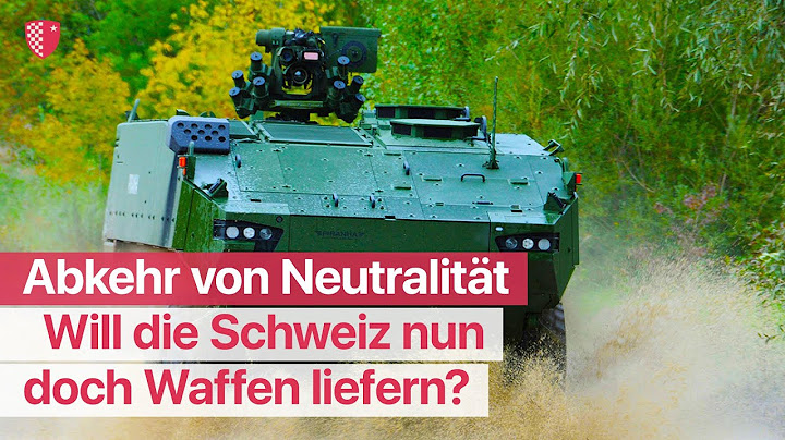 Will die Schweiz nun doch Waffen liefern?