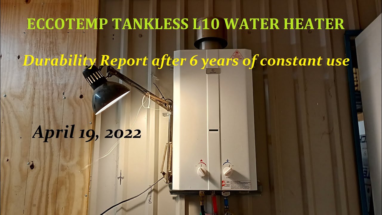Eccotemp Tankless Water Heater CUTS YOUR COST, my 6 Year User Review, Best  ones made - Sources Below - YouTube