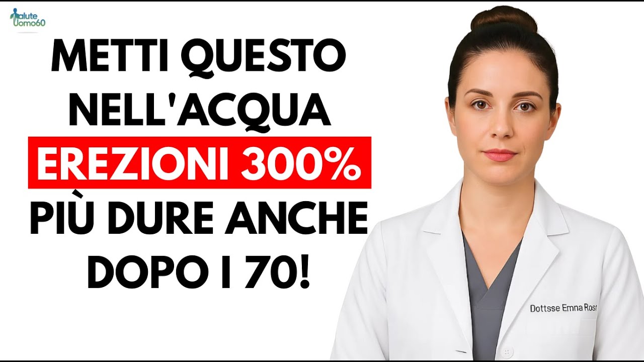 Uomini +50: MAI bere acqua semplice! Aggiungi QUESTO per l'Ossido Nitrico e prestazioni "d'acciaio".