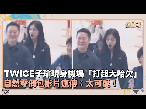 TWICE子瑜現身機場「打超大哈欠」超萌 自然零偶包影片瘋傳：太可愛！｜鏡速報 #鏡新聞