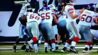 Eli Manning gets POPPED in preseason Game against the Jets!