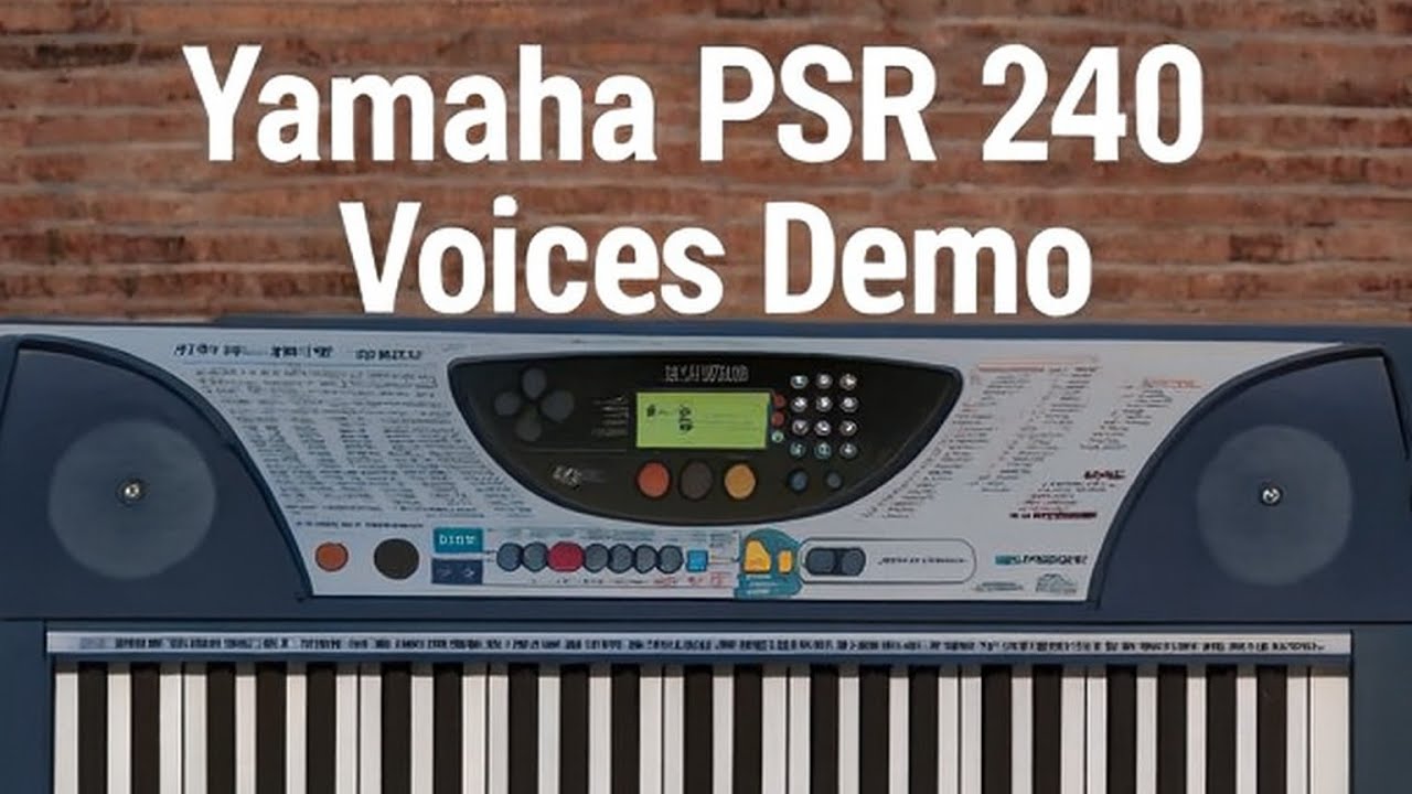 The Yamaha PSR-240 shows us how FAR Yamaha has come - YouTube