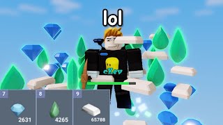 Lucia Buff VS 50 Players (Roblox Bedwars)