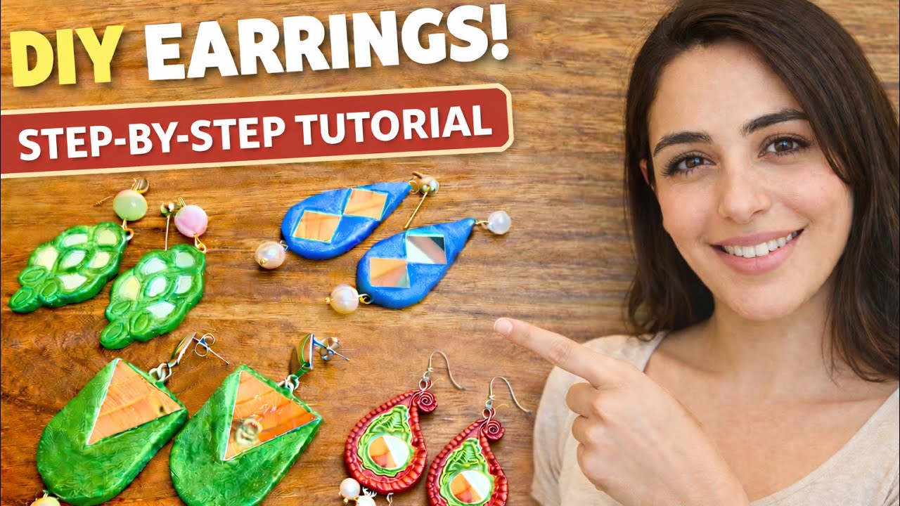 How to Make Beautiful Handmade Earrings | Easy DIY Jewelry Tutorial