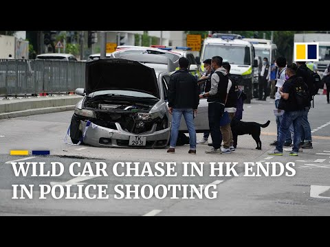 Video Hong Kong police end wild car chase in Sha Tin after... - youtube