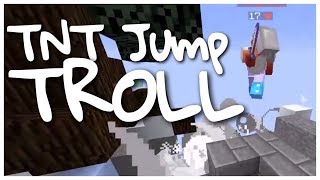 FORCING PEOPLE TO TNT JUMP - Skywars Trapping (Hypixel)