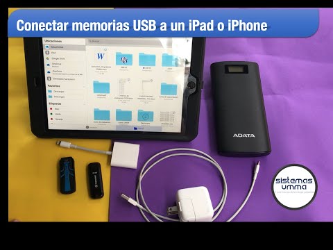 Vídeo: Es pot connectar una memòria USB a un iPad?
