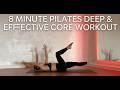 8 MIN Deep Core Workout 🔥 Pilates Abs (Quick &amp; Effective | No Equipment)