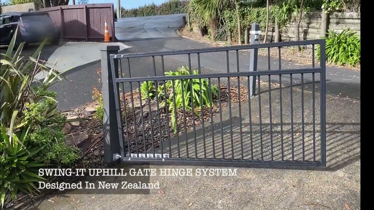 SWINGIT UPHILL GATE HINGE SYSTEM YouTube