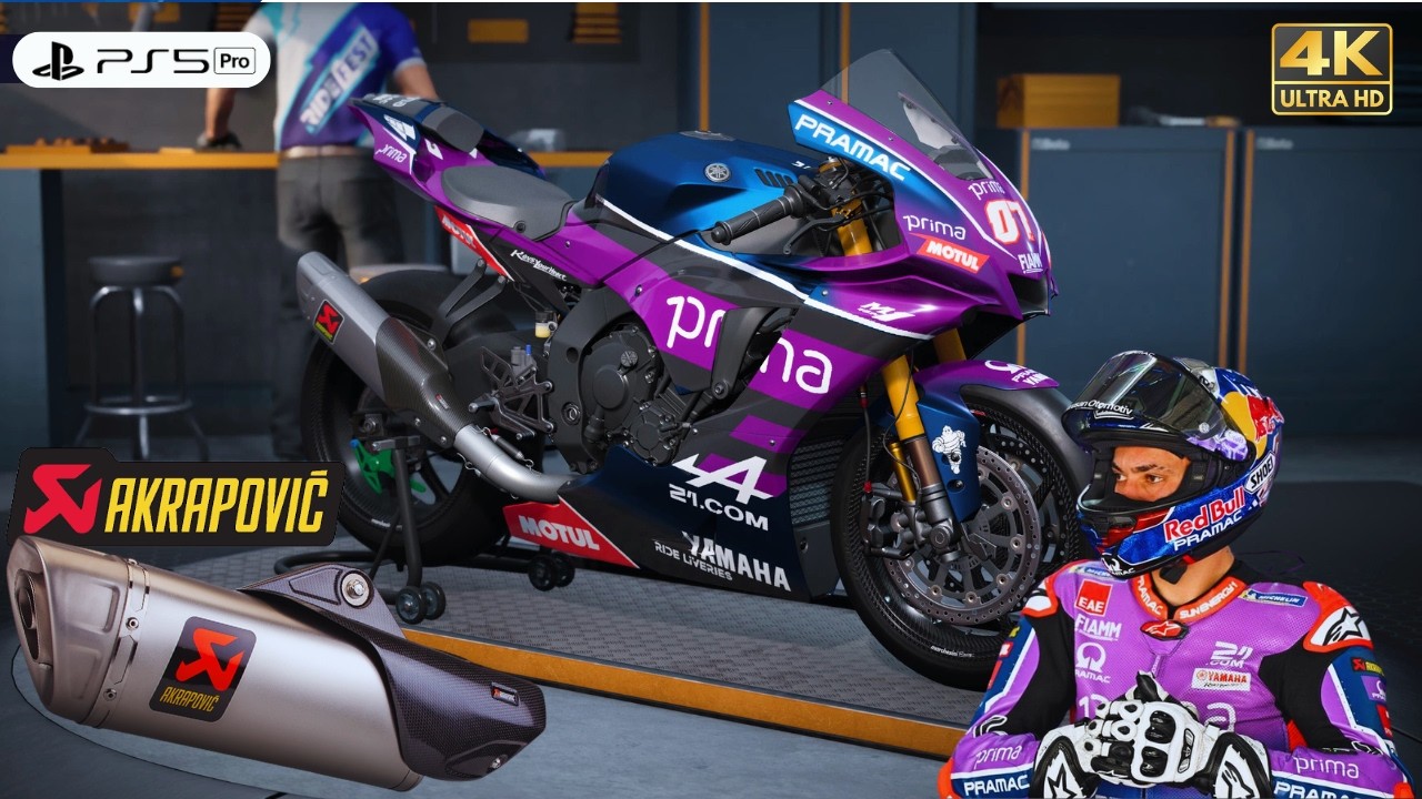 RIDE 6 | Customize Toprak Razgatlioglu Yamaha M1 Pramac MotoGP Gameplay [4K PS5 Pro]
