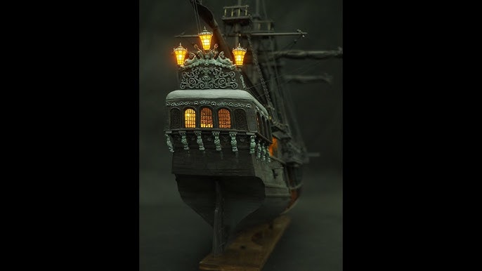 The Black Pearl Golden Version 2021 Wood Model Ship kit 31 : :  Hogar y cocina