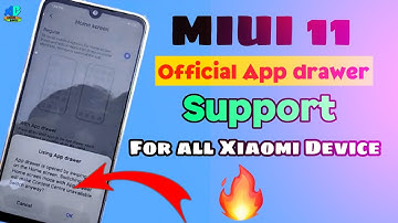 Official App drawer With new MIUI 11 Launcher || Official Support All Xiaomi Device 🔥