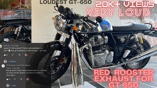 Installed RRP Exhaust On Continental Gt ||SuperBike Sound|| TOO LOUD|| #rrp #gt650  #superbikesound