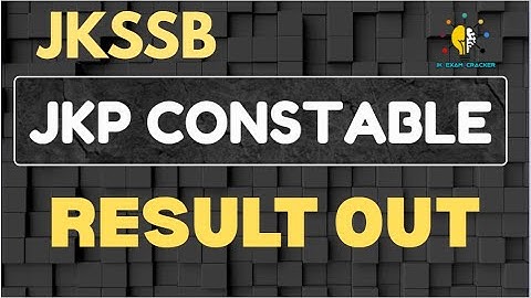 JKP CONSTABLE SELECTION LIST OUT II JKP CONSTABLE RESULT II #jkssb #jkpsi #jkpconstable