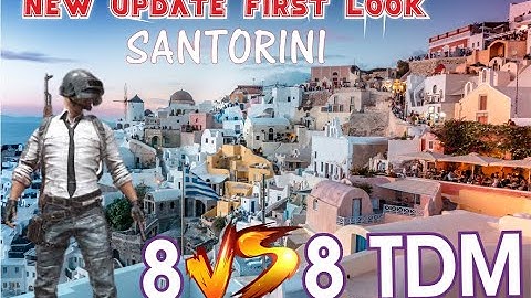 8 vs 8 TDM BGMI New SANTORINI MAP Gameplay #tdm #8vs8 #8vs8tdm
