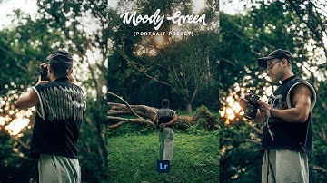 MOODY GREEN Presets - Lightroom Mobile Preset Free DNG | Moody Green Portrait Presets