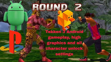 Tekken 3 Android Gameplay: Unlocking All Players & Graphic Settings on DuckStation PS 1 Emulator