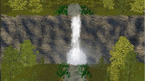 Speed modelling waterfall in blender game engine