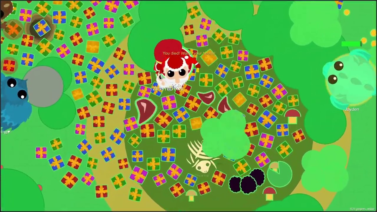 Mope.io SANTA DEV ANIMAL GIVES GIFTS/INSTANT BLACK DRAGON