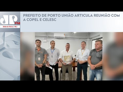 PREFEITO DE PORTO UNIÃO ARTICULA REUNIÃO COM A COPEL E CELESC