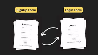 Login/Signup Form in HTML, CSS ,and JavaScript || Demo code