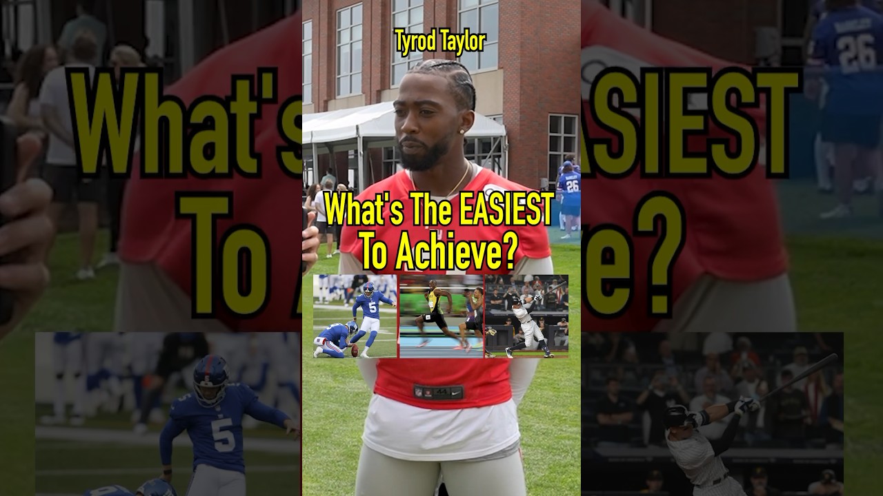 WHICH SPORTS TASK IS EASIEST?! Tyrod Taylor Shares His Thoughts! 
