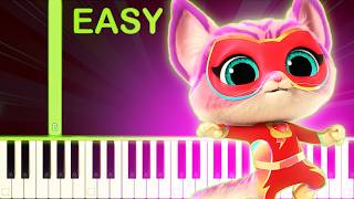 Superkitties Ready To Su-Purr Roar Song - Easy Piano Tutorial