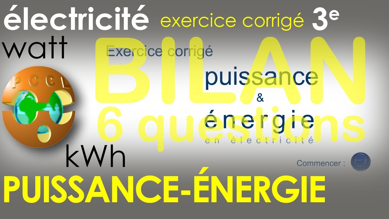 evaluation bilan electricite 5eme pccl