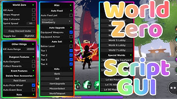 [WORKING!] ROBLOX WORLD ZERO SCRIPT GUI | AUTO FARM & MUCH MORE SUPER OP FEATURES! (PASTEBIN)