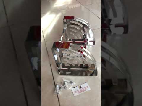 Kệ góc tấm 2 tầng inox 304