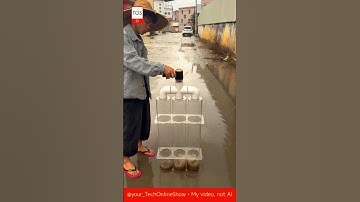 HARD TO BELIEVE 👀no pump — yet the water moves 💦🧠#shorts #skills #crafts #fluidmechanics