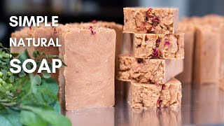 Making Rose Clay Soap   Hot Process Method!