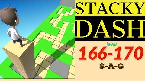 STACKY DASH level 166 167 168 169 170 gameplay