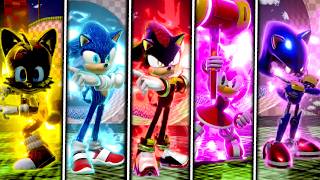 EVOLUTION OF SONIC MOVIE 4 DESIGNS IN SUPER SMASH BROS  (LIGHTNING MOVIE SONIC,METAL MOVIE & MORE)