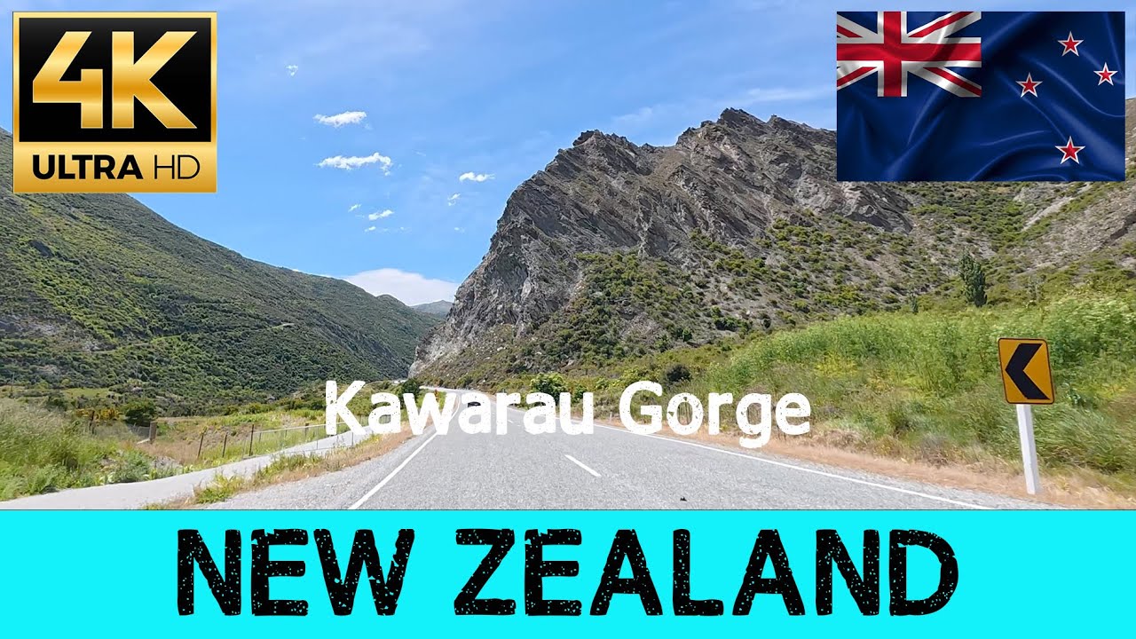 🇳🇿 Relaxing Drive Through Kawarau Gorge & River | Central Otago Hidden Gem 😍🏔️🚗 4k 50p