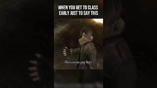Leon became the king of one liners after this #residentevil #horrorgames #shorts