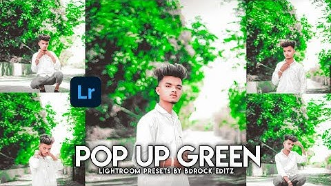 Pop Up green lightroom presets | Pop up Green - Lightroom DNG & XMP Presets Free