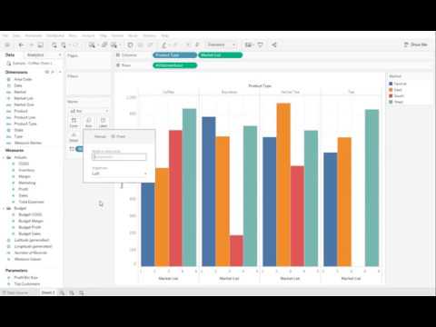 Side By Side Bar Chart Tableau