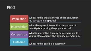 Comprehensive Literature Reviews - Part 2: Research Question Frameworks