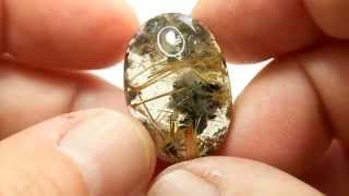 1 Pedra De Quartzo Rutilo Dourado Com 39 Quilates - Aec3945Wxa